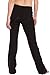 Fishers Finery Women's Classic Bootleg Yoga Pant; Back Pockets - New Fabric (Black, M Petite)