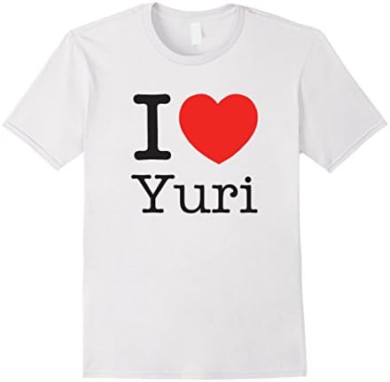 Men's I Love Yuri Tshirt 3XL White
