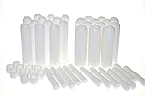 mEssentials Essential Oil Inhaler Sticks (12 Pack) - Blank Nasal Wicks for Aromatherapy On The Go - Compact, Lightweight, Easy to Use - Tight Seal Close - Made in USA, Medical Grade Plastic