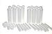 mEssentials Essential Oil Inhaler Sticks (12 Pack) - Blank Nasal Wicks for Aromatherapy On The Go - Compact, Lightweight, Easy to Use - Tight Seal Close - Made in USA, Medical Grade Plastic primary