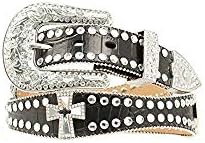 Blazin RoxxWestern Belt Womens Scallop Crystals Espresso N3514602