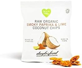 Daylesford Raw Organic Smoky Paprika & Lime Coconut Chips 25G (Pack of 2)