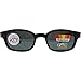 Pacific coast sunglasses Original X-KD's Biker Shades 20% Larger Black Frames Polarized Grey Lens