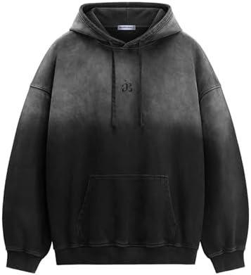 Amazon.com: MAVQX UNISEX Pullover Oversized Acid Wash Hoodie