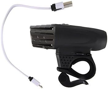 Raypal USB Rechargeable High Power Bright Cycle Headlight Front Light(Black)
