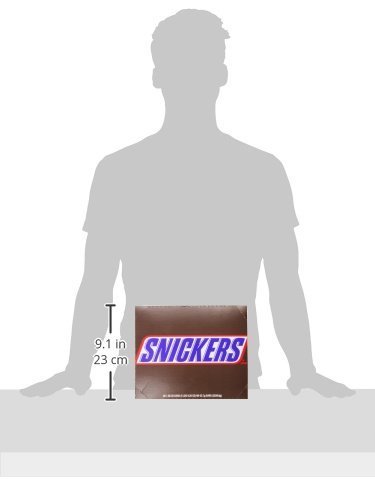SNICKERS SINGLE BAR CHOCOLATE CANDY, 48 BARS OF 1.86OZ EACH.