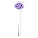 Febou Artificial Flowers, 50pcs Real Touch Artificial Foam Roses Decoration DIY for Wedding Bridesmaid Bridal Bouquets Centerpieces, Party Decoration, Home Display, Office Decor (Standard Type,Purple)