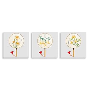 3 Panel Chinese Traditional Style Painting Wall Bedroom...