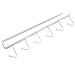 Hanging Hook Rack, Staron Kitchen Storage Rack Cupboard Hanger Chest Space Saver Organizer Hook Rack Holder (White)
