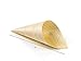 7-IN Pinewood Serving and Tasting Cone: Perfect for Appetizers and Finger Foods at Home Parties or Catering Events – Food-Safe Wood Food Cone – Eco-Friendly and Disposable – 200-CT – Restaurantware