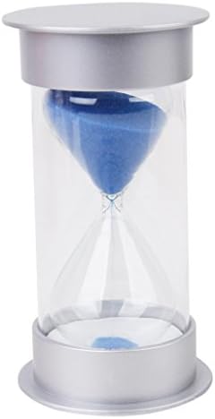 Security Fashion Hourglass Sandglass Sand Timer Clock Home Decor for Children (20 Minutes, blue)