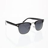 Polarized Designer Inspired Vintage Clubmaster Sunglasses Half Frame Wayfarer