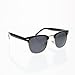 Polarized Designer Inspired Vintage Clubmaster Sunglasses Half Frame Wayfarer