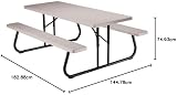 Lifetime 22119 6 ft Picnic Table Putty Brand Lifetime 6 ft Picnic Table view 3