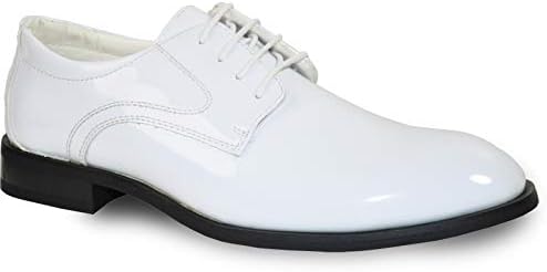 VANGELO Men Formal Tuxedo Dress Shoe for Wedding, Uniform and Prom -Wide Width Available