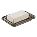 mDesign Metal 2-Piece Soap Dish Tray with Drainage Grid and Holder for Kitchen Sink Countertops to Store Soap, Sponges, Scrubbers - Rust Resistant - Bronze