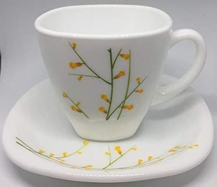 Buy Laopala Diva Quadra Citron Weave Cup Saucer Set 6 Pieces