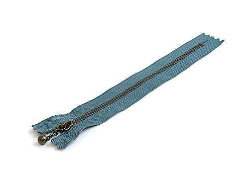 Y.K.K 玉付ファスナー 30cm 10本入 フォグブルー 3GKB30-104