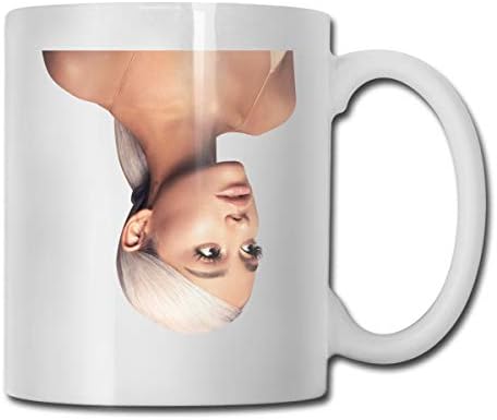 ROWANJEFFERS Ariana Grande Sweetener 11 Oz White Ceramic Glossy Mug with Large C-Handle