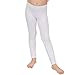 Stretch is Comfort Girl's Cotton Footless Leggings White Medium