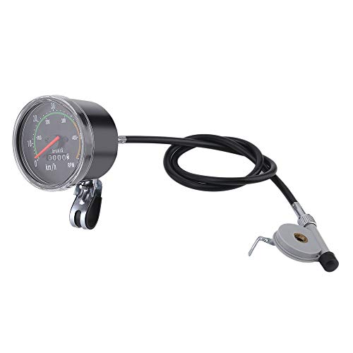Windwinevine Bicycles Exercycle Cycling Universal Analog Mechanical Speedometer Gauge Resettable Odometer Bikes Equipment - Thumbnail 4