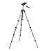 Manfrotto Compact Advanced Aluminum 5-Section Tripod Kit with 3-Way Head, Black (MKCOMPACTADV-BK)