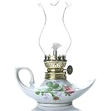 Purism Style - Porcelain & Glass Kerosene Lamp Table Oil Lamp Lantern