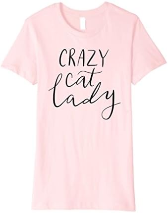 Womens Crazy Cat Lady T-Shirt Pets Funny Mom Mama Gift Animal Fun Medium Pink