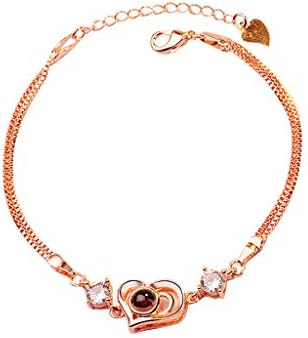minjiSF Bracelets for Women Girls Roman Style Woman Crystal Diamond Bangle Gifts Jewelry Adjustable Bracelets for Couples Anniversary