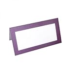 Purple Frame Place Cards Pack of 50