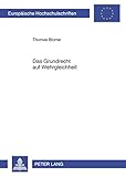 Image de Das Grundrecht auf Wehrgleichheit: Eine systematische Untersuchung eines Grundrechts und seiner denkbaren Erfüllung durch das soziale Pflichtjahr und