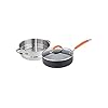 Joe Wicks Easy Release Aluminium Non-stick Cookware - 24 cm/2.8L 2-in-1 Multipan (Saute/steamer)