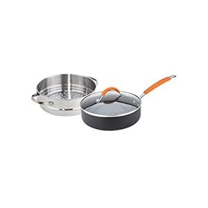 Joe Wicks Easy Release Aluminium Non-stick Cookware - 24 cm/2.8L 2-in-1 Multipan (Saute/steamer)