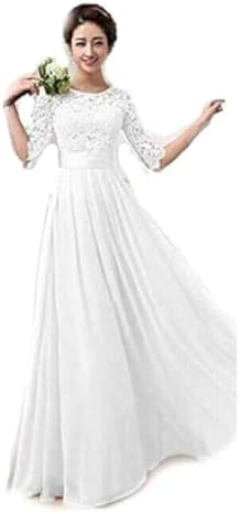 White Color Ladies Women's Fashion Evening Dress Wedding Clubwear Party  Dress Night Out (large) price in Saudi Arabia | Amazon Saudi Arabia |  kanbkam