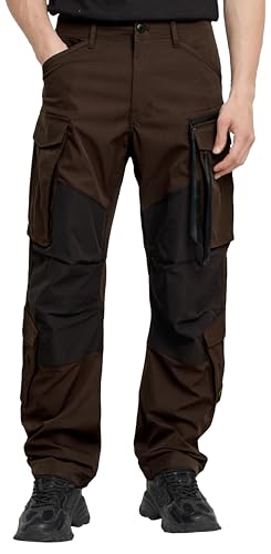 G-STAR Uomo Rovic Zip 3D Loose Pants Pantaloni, Marrone (Deep Brown D25219-D517-A926), 31W / 32L