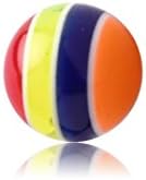 Bubble Body Piercing Loose Balls And Attachments - Uv Layer Ball 1.6mm Gauge 14g 1/16"