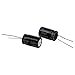 TOOGOO(R) 2 Pcs 1000uF 35V 105C Radial Electrolytic Capacitors Black 21x13mm