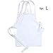 LINLIN SUN 3 Pack White Kids’Chef Apron,School and Home Artist for Cooking, Baking,Painting or Decorating Party (Large/9-12Years)