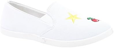 Shoe Vibe Kim Womens Casual Canvas Slip-On Sneaker With Patches