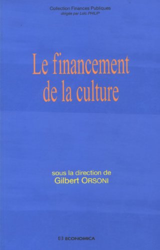 Le  financement de la culture