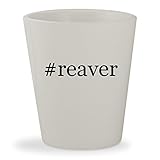 #reaver - White Hashtag Ceramic 1.5oz Shot Glass