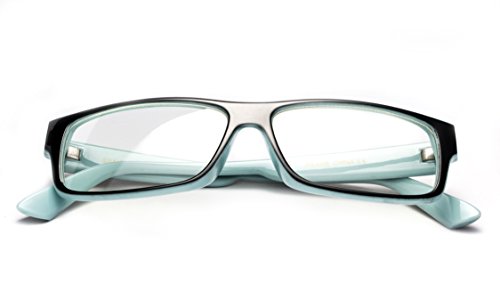 Newbee Fashion - "Kayden" Retro Unisex Plastic Fashion Clear Lens Glasses