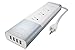 SHARKK Aluminum Surge Protector 4 Port USB Outlet Extender Power Strip for Home Office Power Strips with 4 USB Smart Rapid Charger Charge Ports and 5 Foot Cord