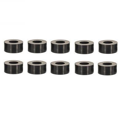 Spacer sleeves for M5 screws, length 5 mm, plastic, black, set of 10.