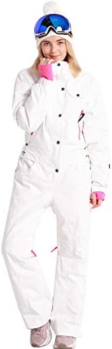 Bluemagic Women's One Pieces Ski Suits Jumpsuits Coveralls Winter Outdoor Waterproof Snowsuits for Snow Sports