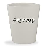 #eyecup - White Hashtag Ceramic 1.5oz Shot Glass