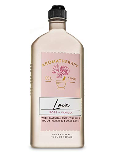 Bath and Body Works Aromatherapy LOVE - ROSE + VANILLA Body Wash and Foam Bath 10 Fluid Ounce - //coolthings.us