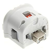 UKSAT Remote Motion Plus Adapter,Gamepad Sensor Controller Gaming Attachment for Nintendo Wii