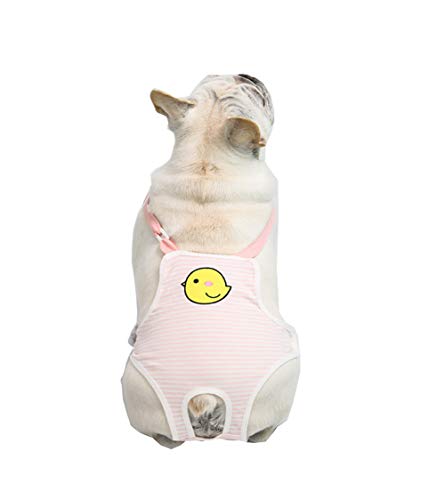 Reusable Dog Nappies, Lovely Female Dog Nappies Pants Machine Washable For Small Dogs Medium Dogs Large Dogs (Pink Chick)
