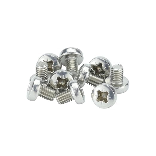 M4 (4mm x 8mm) Pozi Pan Head Machine Screws - A2 Grade Stainless Steel (Pack of 20) — image 1
